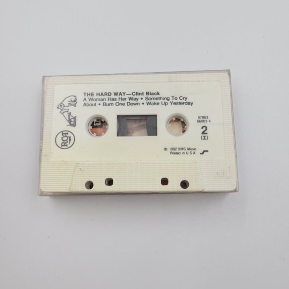 Clint Black The Hard Way Cassette Tape 1992 RCA Tested Works - Picture 8 of 9
